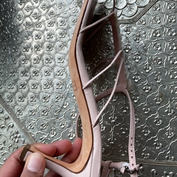 a. testoni light pink sandals - Picture 10 of 11